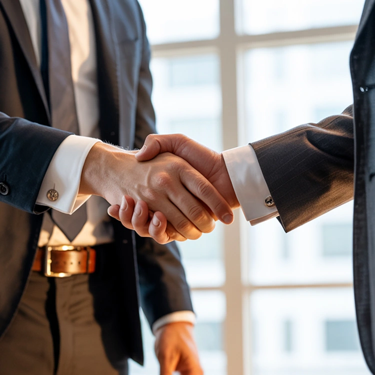 trato cerrado entre 2 personas